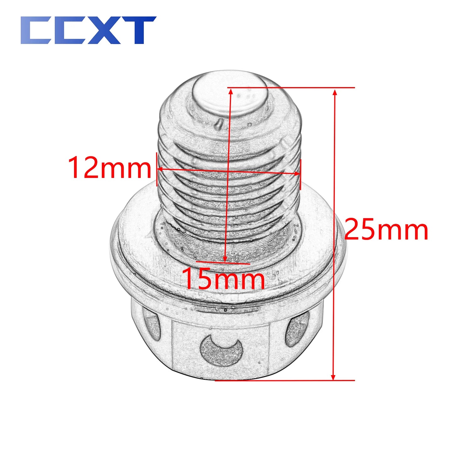 M12*1.5 CNC Engine Crankcase Magnetic Oil Drain Plug Bolt Screw Replaces For Honda CB250 CB350F CB400F CB550F CB650 CB750 VF750