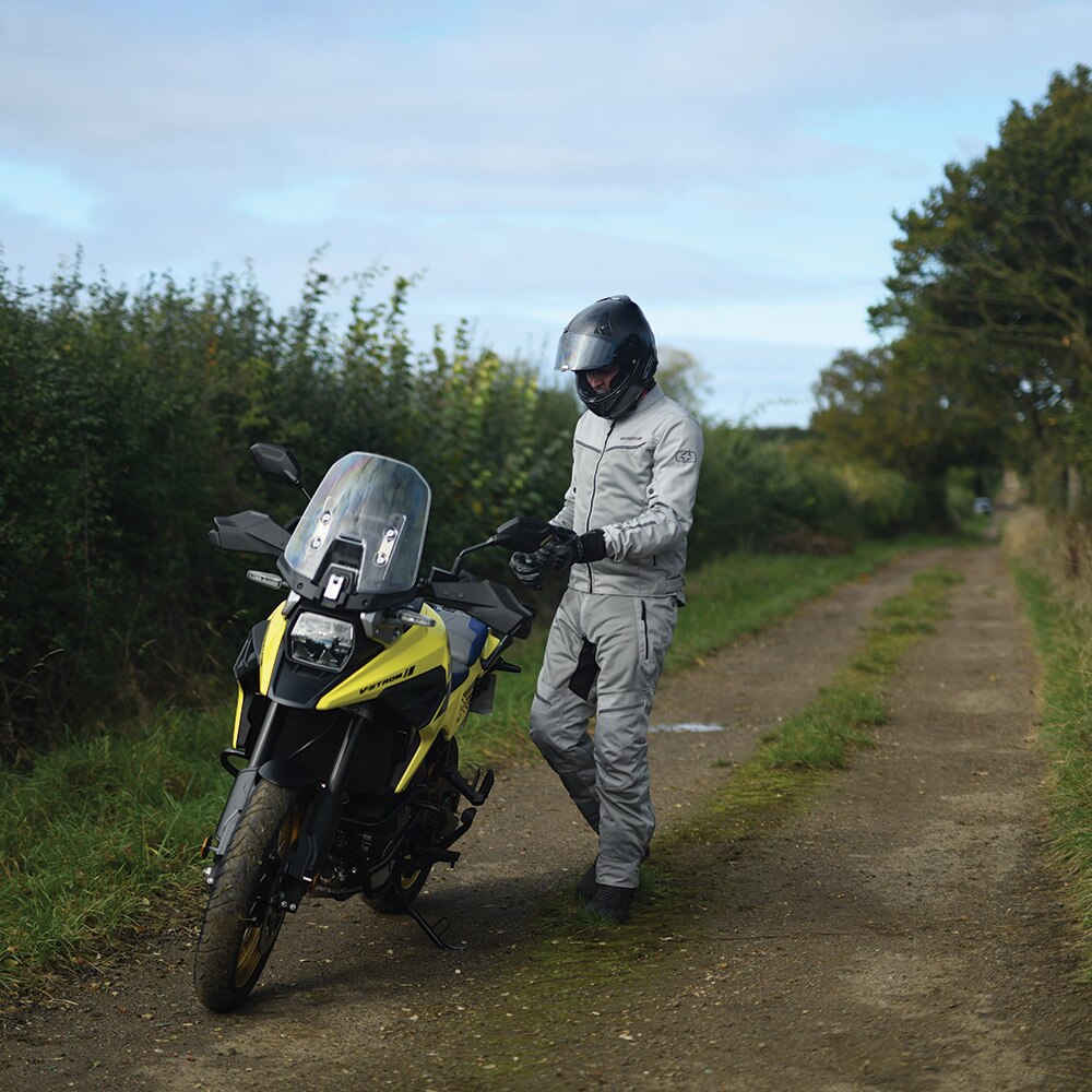 Oxford TM209302 Men/Male Summer Biker Pants, Aizona 1.o Model Arctic White or Black Size S to XXL Motorcycle