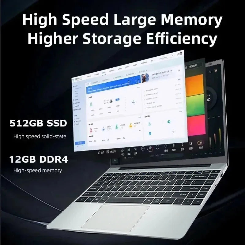 laptop windows 11 Intel CORE i7 7500U Laptop 12GB RAM 1TB/2TB SSD Computer 1920*1080 Resolution Office Study i7 PC Computer