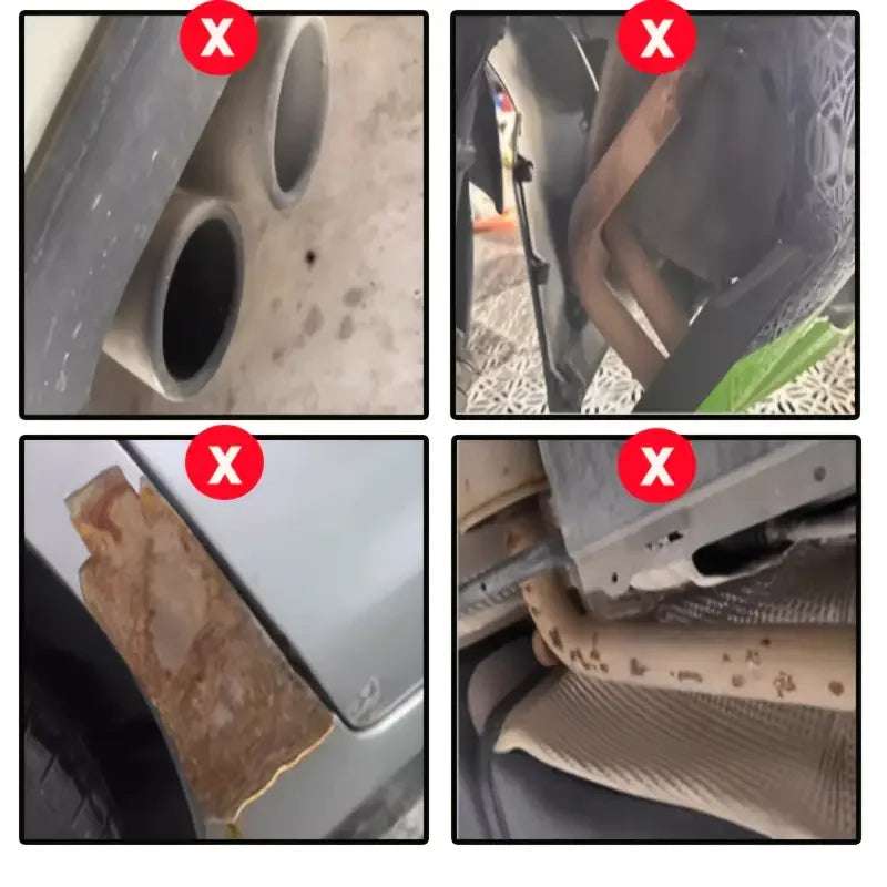 Exhaust Pipe Renewal Spray–Revive Dull Metal,Restore Shine and Texture–High-Temperature Surface Cleaner for Cars and Motorcycles