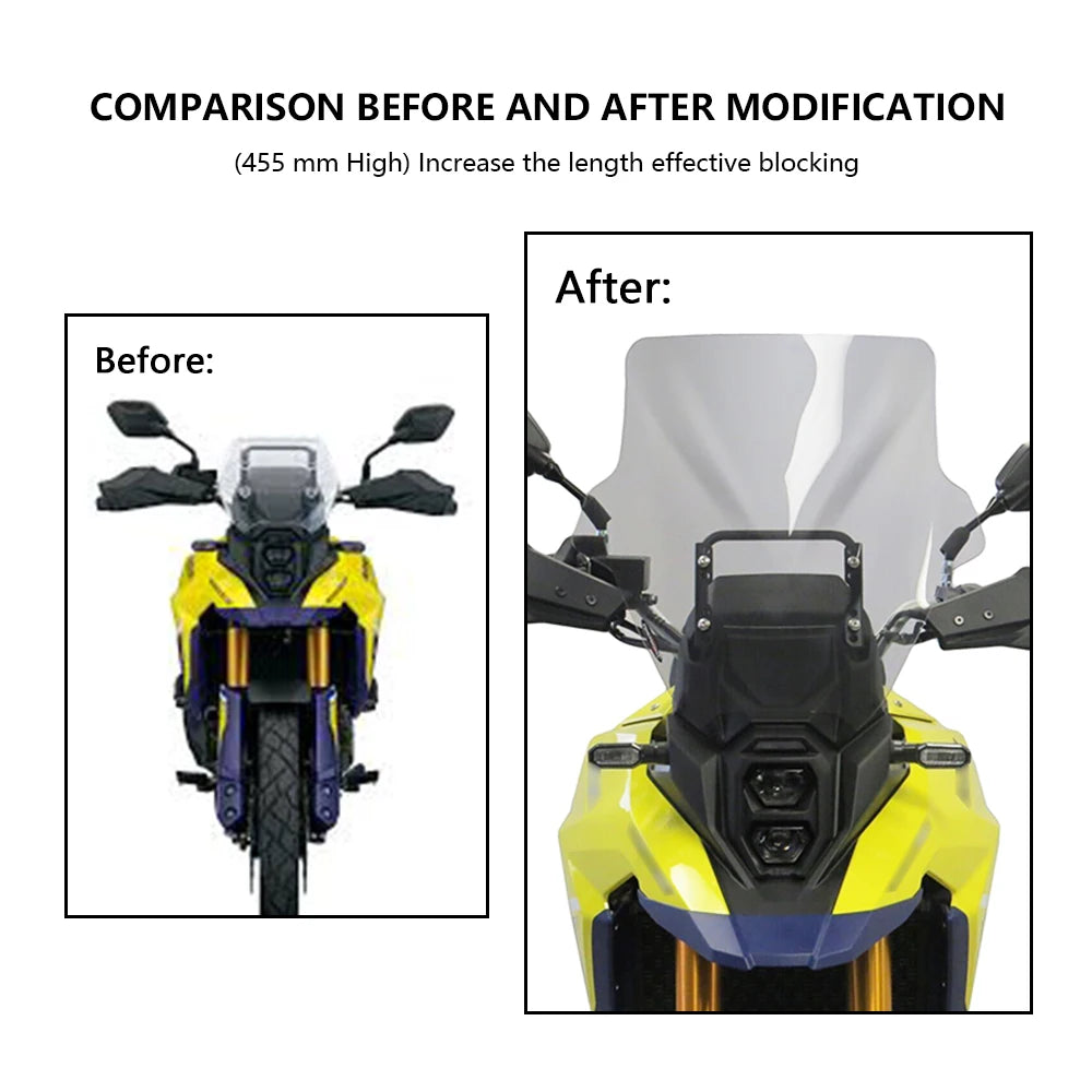 For V-STROM 800DE Windshield Accessories Motorcycle Windscreen Wind Shield Screen Deflector Spoiler Protector v strom 800de 2023
