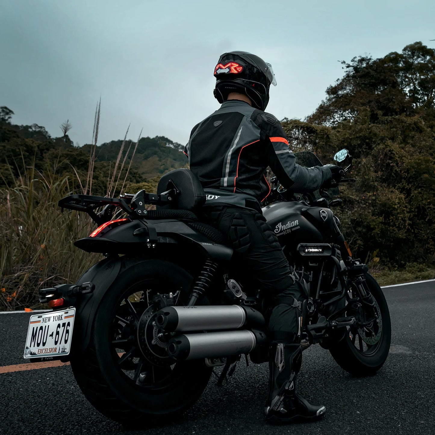 MTSEEEN Motorcycle Helmet Brake Light LED, Super Brightness, Helmet Safety Light for Bikes Brake Sensor Inside. Real Waterproof