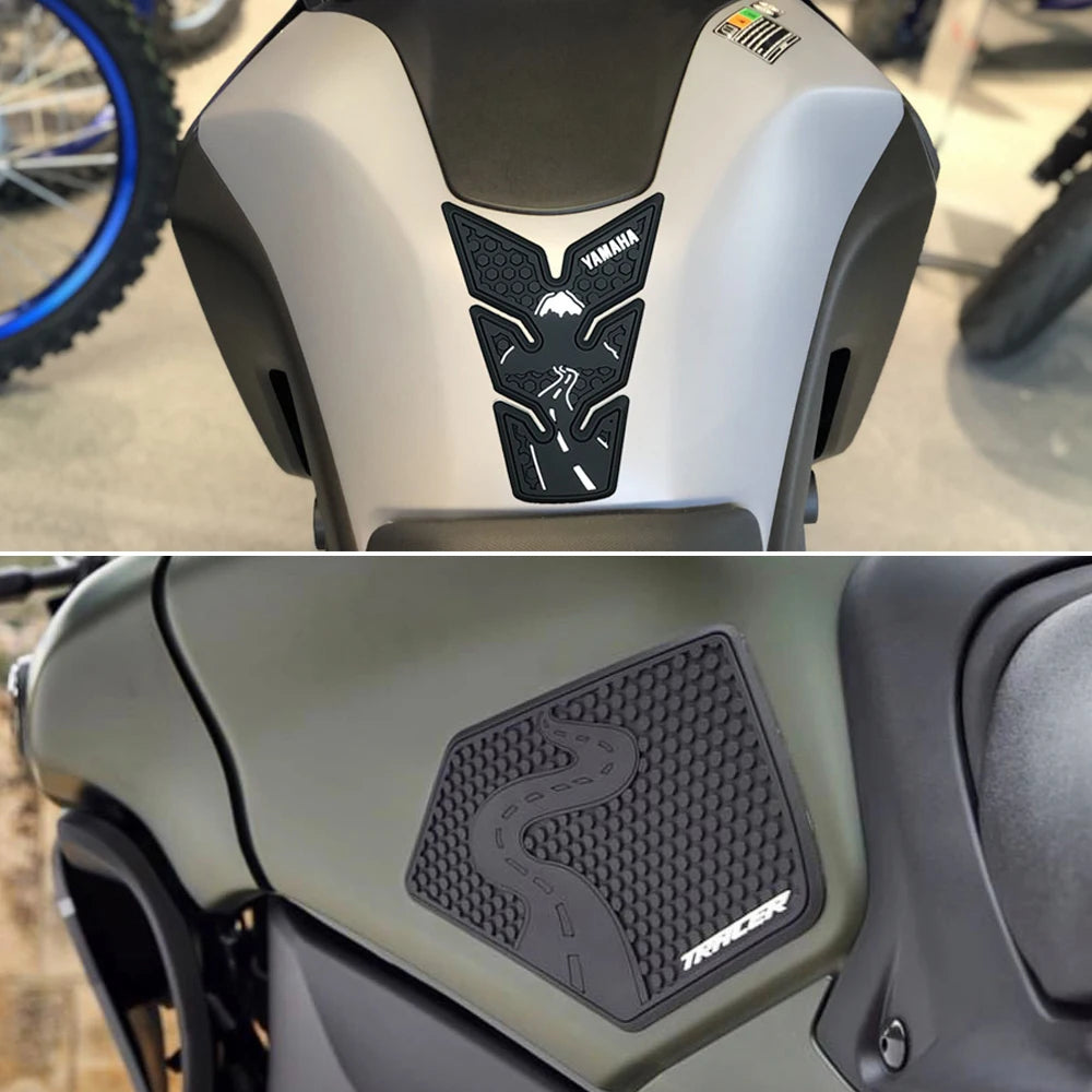TRACER 900 TRACER 9 GT 2021 Motorcycle Non-slip Side Fuel Tank Stickers Waterproof Pad Rubber Sticker For YAMAHA MT-09 MT09