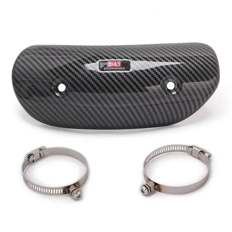 Motorcycle Exhaust Pipe Carbon Fiber Protector Heat Shield Cover Guard Anti-scalding Cover For CB650F MT07 TMAX530 CB400 XMAX300