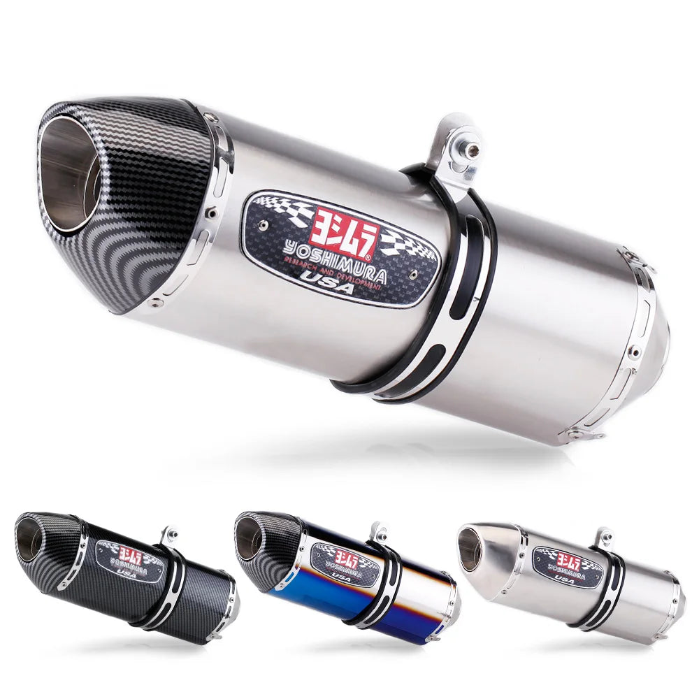 51mm universal motorcycle r77 modified exhaust pipe db killer silencer for pcx 125 150 crf300 mt15 z900 c650gt tmx530 cb500