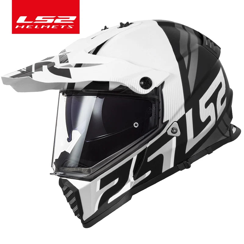 LS2 PIONEER EVO Motocross Helmet double lens ls2 MX436 off-road motorcycle helmets capacete moto casco casque