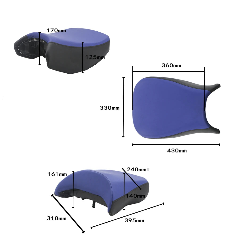 Motorcycle Front Rear Seat Pillion Cushion For BMW R1200GS R1200 GS Adventure R1250GS R 1250GS GSA Passenger Saddle Seat Cover