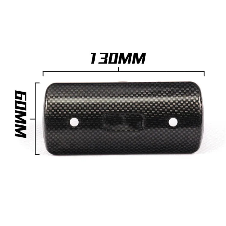 Motorcycle Exhaust Pipe Carbon Fiber Protector Heat Shield Cover Guard Anti-scalding Cover For CB650F MT07 TMAX530 CB400 XMAX300