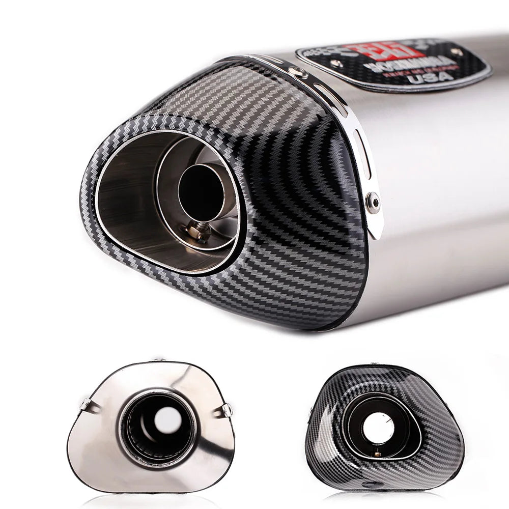 51mm universal motorcycle r77 modified exhaust pipe db killer silencer for pcx 125 150 crf300 mt15 z900 c650gt tmx530 cb500