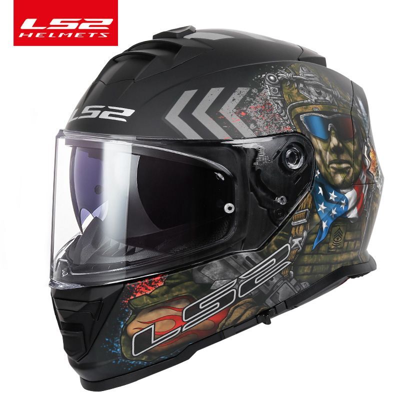 Original LS2 FF800 motorcycle helmet ls2 STORM full face Helmet kaciga casco moto capacete with fog-free system
