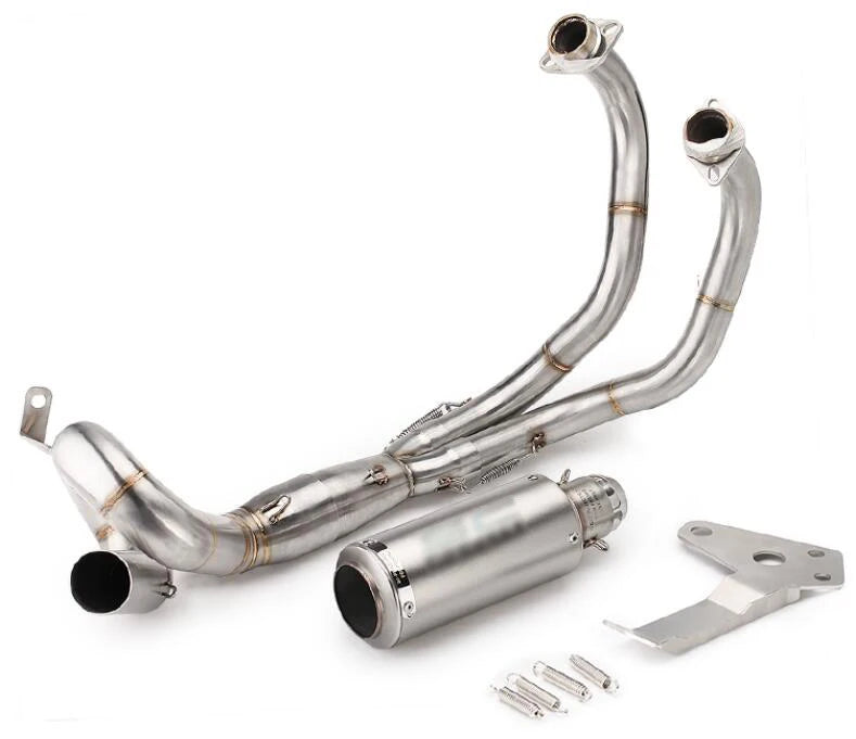 For Yamaha YZF MT07 FZ07 FZ-07 MT-07 FZ MT 07 Muffler XSR700 Motorcycle Exhaust Slip-On full System Front Pipe 2014 - 2023