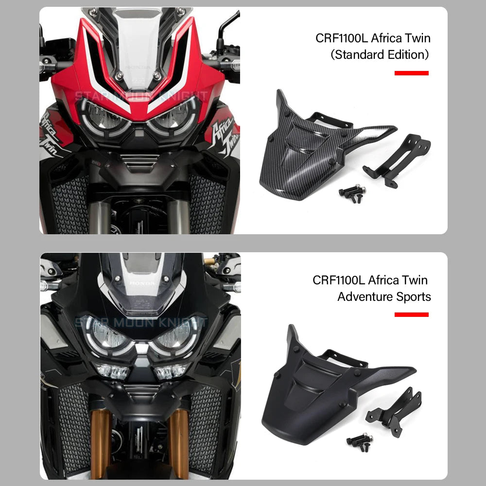 For HONDA CRF1100L CRF 1100 L Africa Twin Adventure Sports Motorcycle Front Beak Fairing Extension Wheel Extender Cover Fender