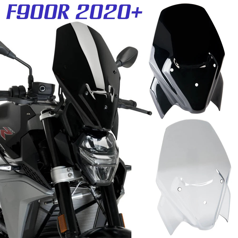 Motorcycle Windshield For BMW F900R Windscreen Airflow Wind Deflectors Viser Visor F 900 R 2020-2023 F900 R F 900R Accessories