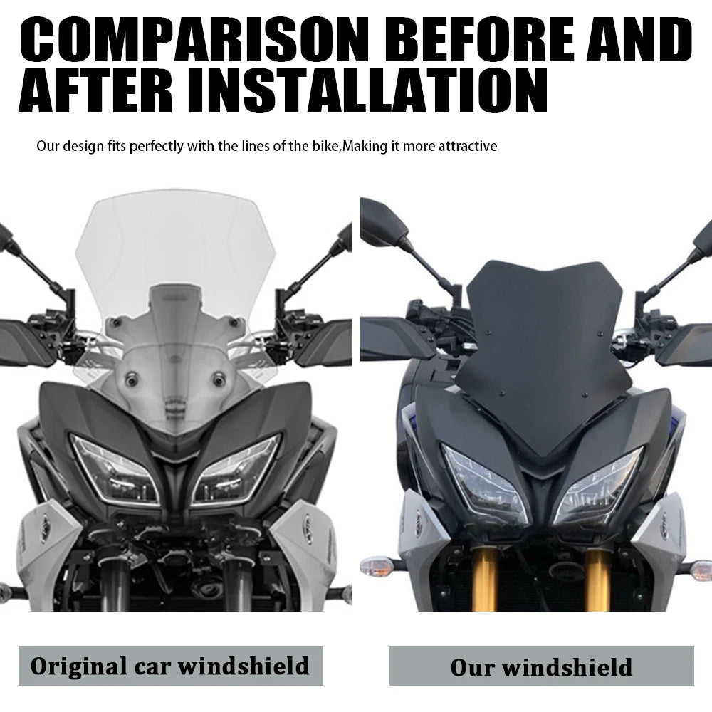 Windscreen Windshield Deflector Protector Wind Screen Fit For YAMAHA MT-09 TRACER MT09 TRACER 900 GT 2018 - 2021 TRACER 9 GT