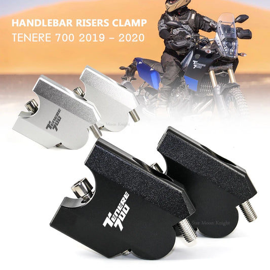 Motorcycle HandleBar Riser Handle Bar Mount Clamp Adapter For Yamaha Tenere 700 Tenere700 XT700Z XTZ 700 T7 T700 2019 -