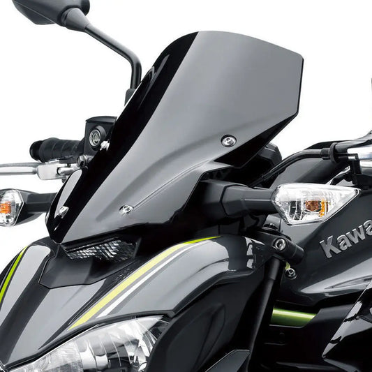 Motorcycle High Quality Windshield WindScreen Smoke Black Screen W/ Bracket Accessories For Kawasaki Z900 2017