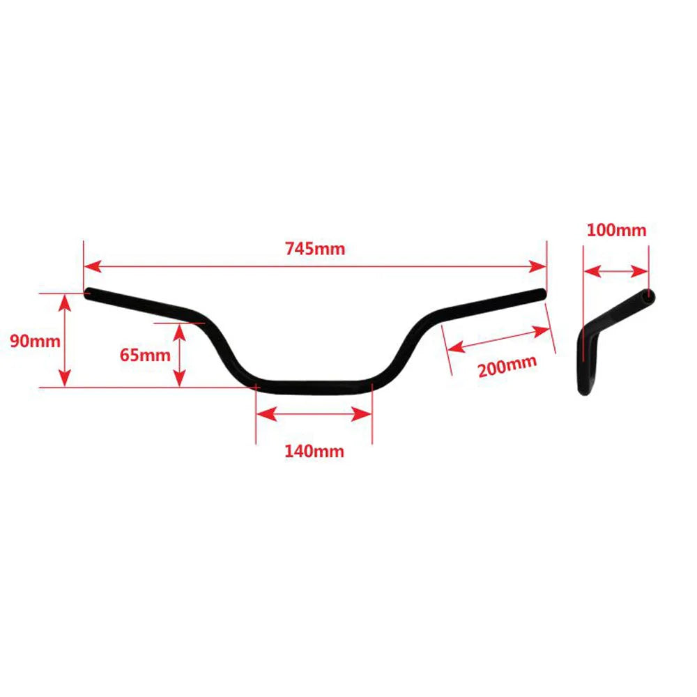 Motorcycle Steering Wheel 22mm Handlebars Renthal CNC Aluminum Alloy Anti-rust for Kawasaki Z750 FZ1 XJ6 Z800 Z900 Versys 650