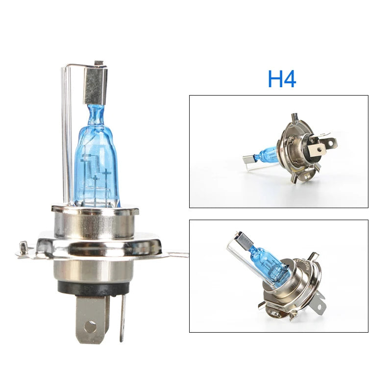 New super bright xenon H4 BA20D P15D motorcycle headlight bulbs halogen scoote car auto lamp for cafe racer ktm exc