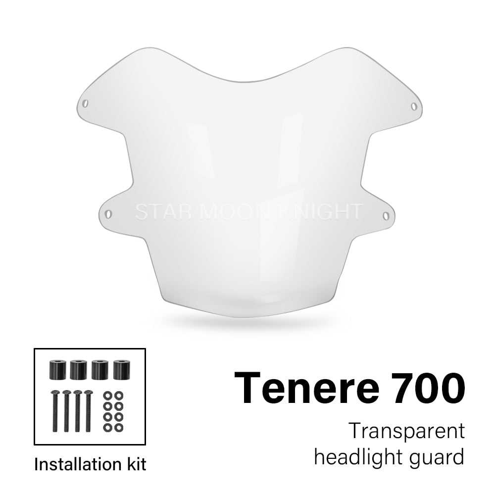 For YAMAHA Tenere 700 Tenere700 XT700Z XT 700 Z 2019 - 2022 Motorcycle Headlight Protector Light Cover Protective Guard Acrylic