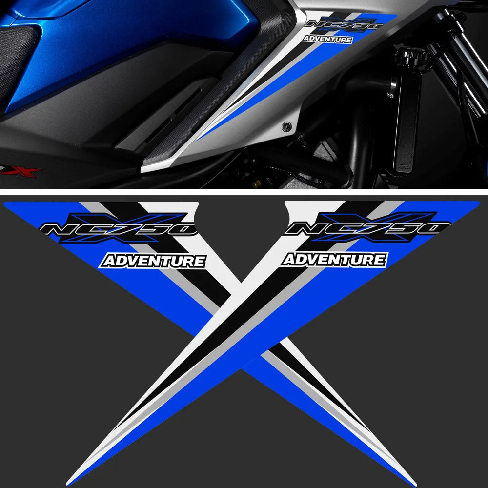 Stickers Kit Decals Cases For Honda NC750X NC 750X 750 X Fairing Cover Fender Protection Motorcycle Tank Pad Protector Tankpad