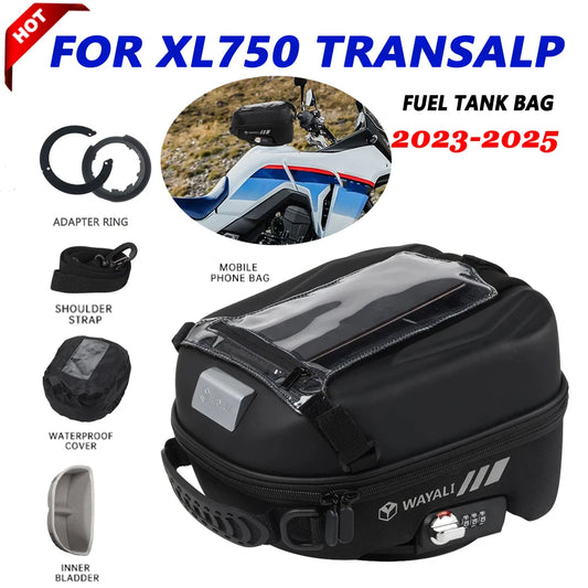 For HONDA Transalp XL750 XL 750 2023 2024 2025 Motorcycle Fuel Tank Bag Luggage Tanklock Storage Bags Backpack  Navigation Bag