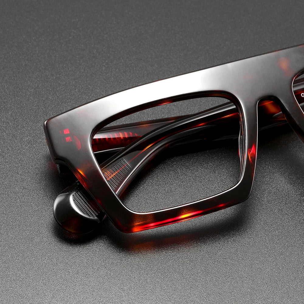 High Quality Acetate Optical Glasses Frame Men Women Luxury Brand Vintage Square Eyeglasses Customized Prescription Eyewear