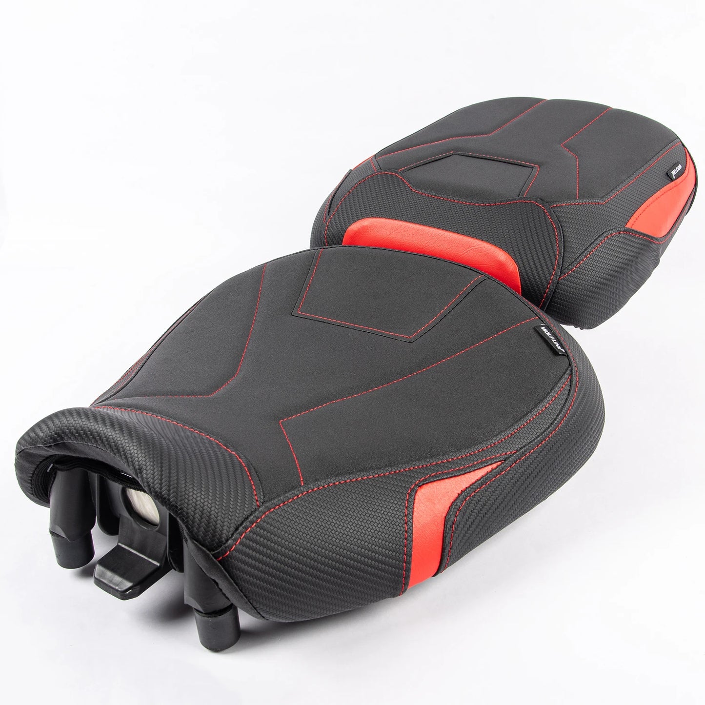 RUMSBD Motorcycle Front Solo Thicken Leather Seat Cover Rear Passenger Cushion Pad For Yamaha Tracer 9/GT 2021 2022 2023 2024