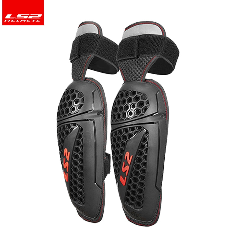 LS2 Rodilleras Motocross  Joelheira Articulada Motociclista Cotoveleira Motorcycle Knee Protector Pads Protective ROOKIE