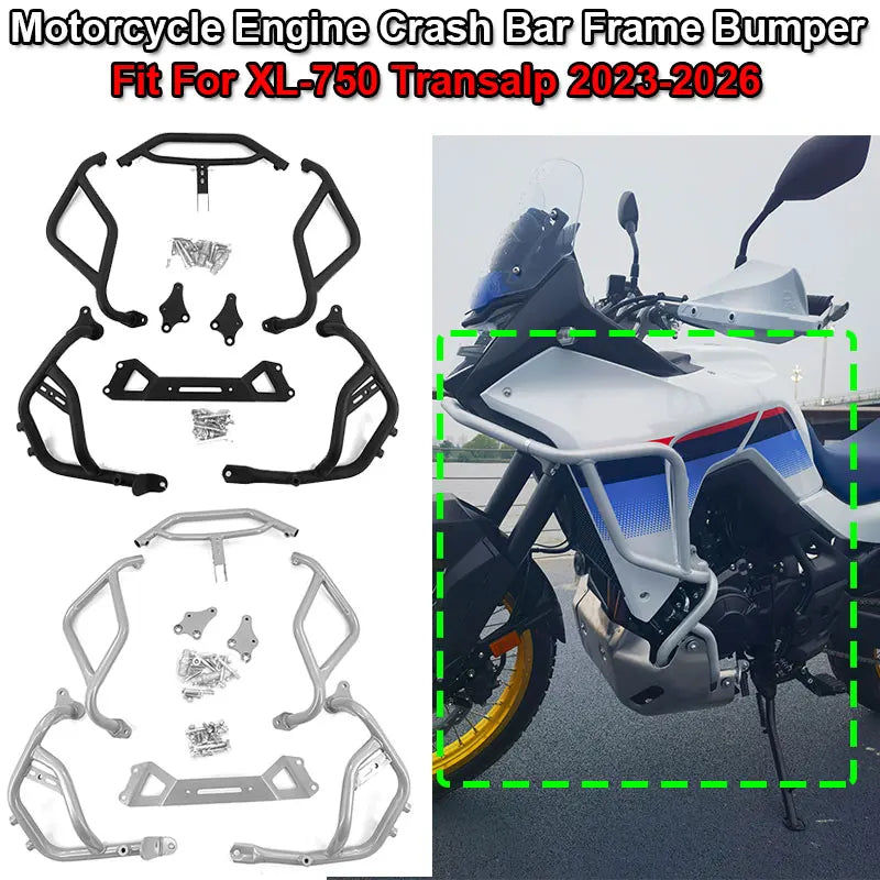 XL 750 Motorcycle Accessorie Highway Engine Guard Crash Bar Fit For HONDA XL750 Transalp 2023-26 Frame Bumper Fairing Protectors