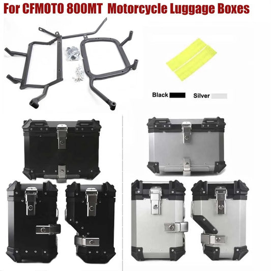 For CFMOTO 800MT CF 800 MT Motorcycle Trunk Top Box Side Luggage Case Pannier Rack Frame Rear Helmet Topcase Support Accessories