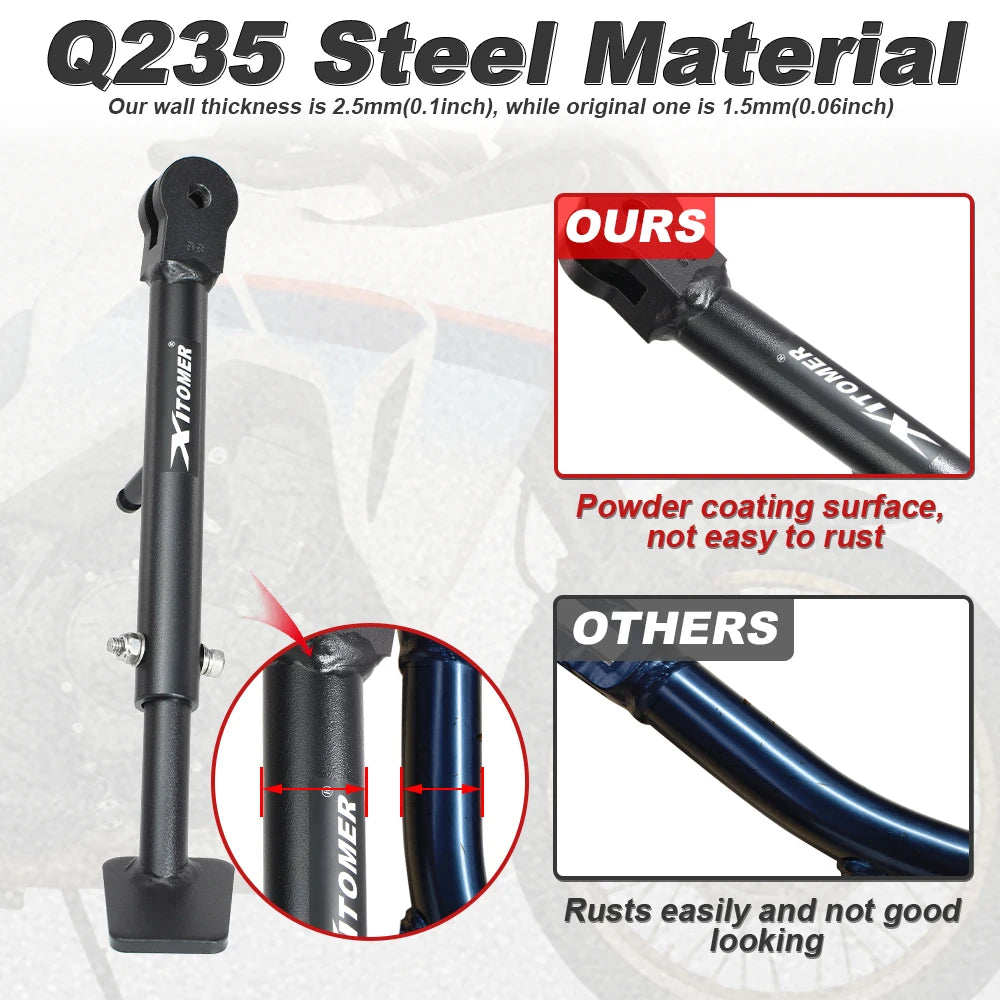 Motorcycle Adjustable Kickstand For Honda XL 750 Transalp 2023-2025 XL750 Kick Side Stand Adjustable Sidestand Parking Bracket