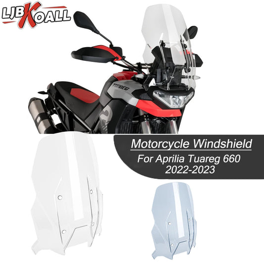 For Aprilia Tuareg660 2022-2023 Motorcycle Touring Windshield Windscreen Wind Deflector Shield Screen TUAREG 660 Accessories