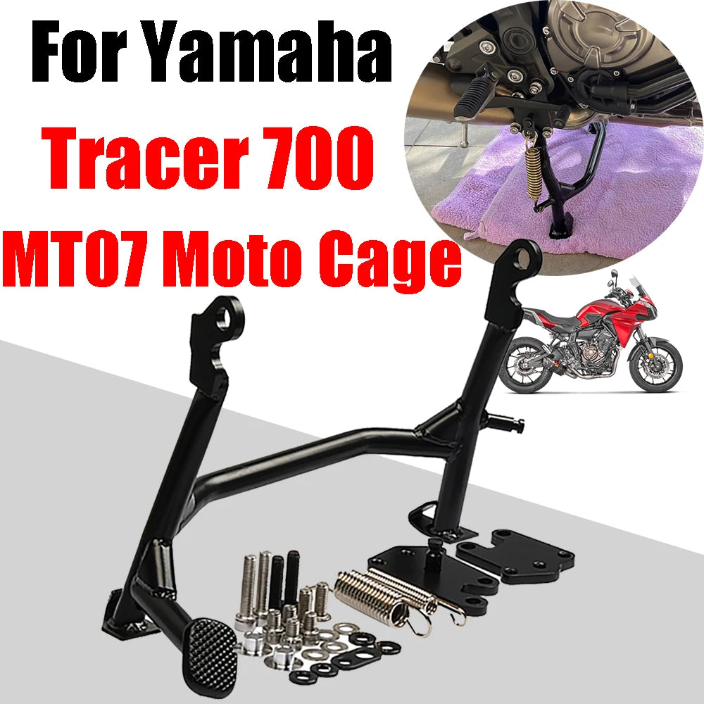 For Yamaha MT07 Moto Cage Tracer 700 Tracer700 Motorcycle Middle Kickstand Center Stand Central Parking Holder Support Bracket