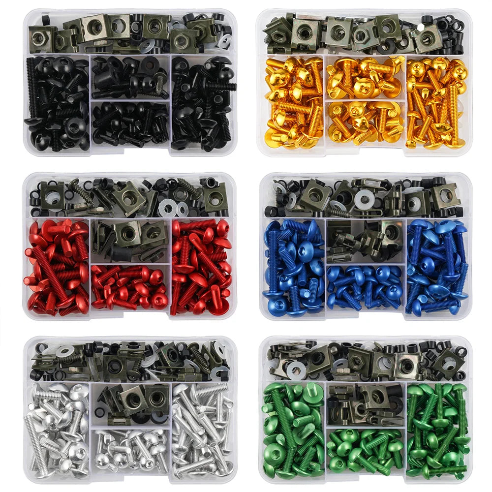 177PCS Fairing Bolt Kits Bodywork Screws Nut For BMW S1000RR R1200GS R1250GS ADVENTURE F900R F800GS S1000R S1000XR GS 1200