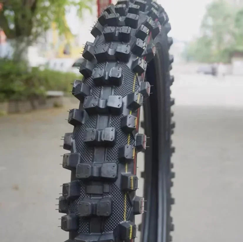 Off road motorcycle tires, front 80/100-19, rear 120/90-16, turtle back large pattern tires, inner and outer tires