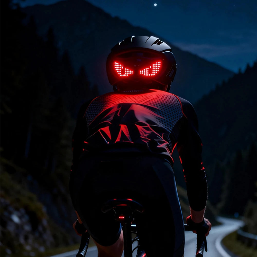 Smart LED Helmet Display (Without Helmet) - Bicycle Helmet LED Display, Ebike Helmet with App, Cycling Helmets with Turn Signals