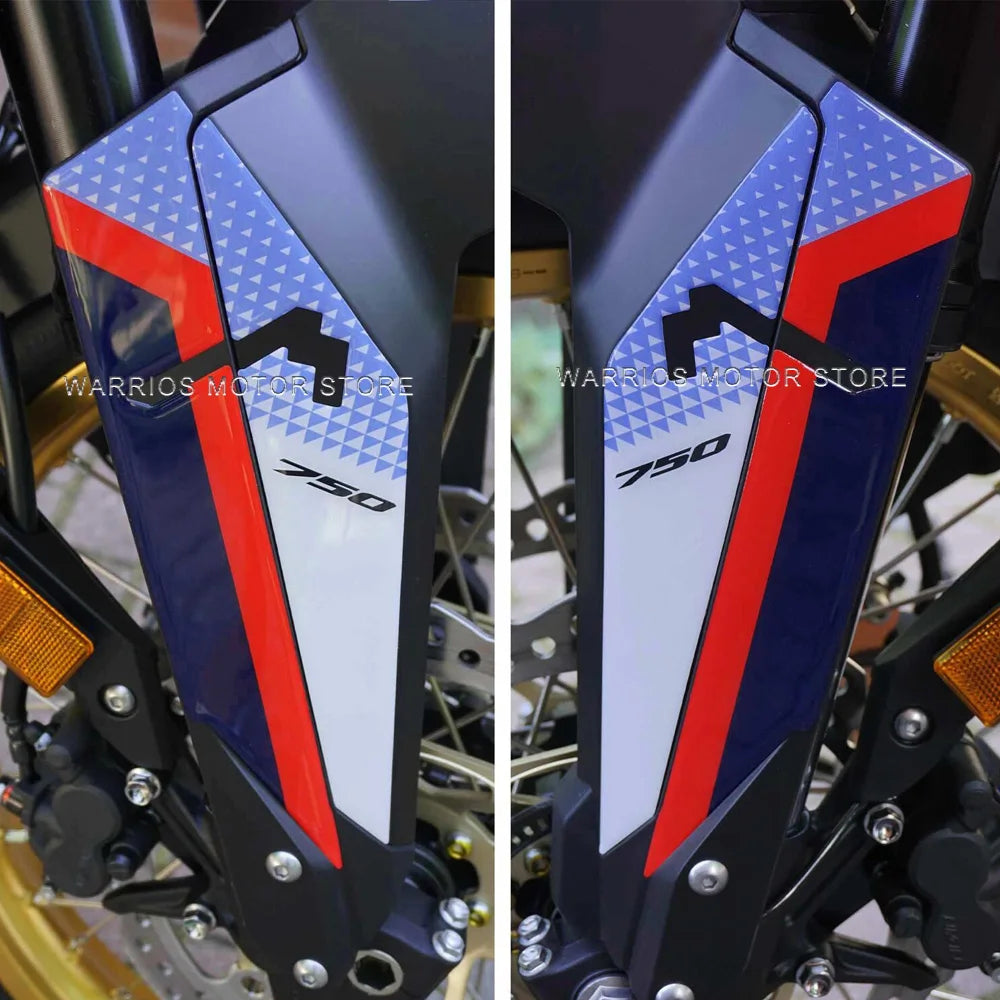 Motorcycle 3D Gel Resin Stickers Kit Guards Front Fender For HONDA XL750 TRANSALP DAL 2023