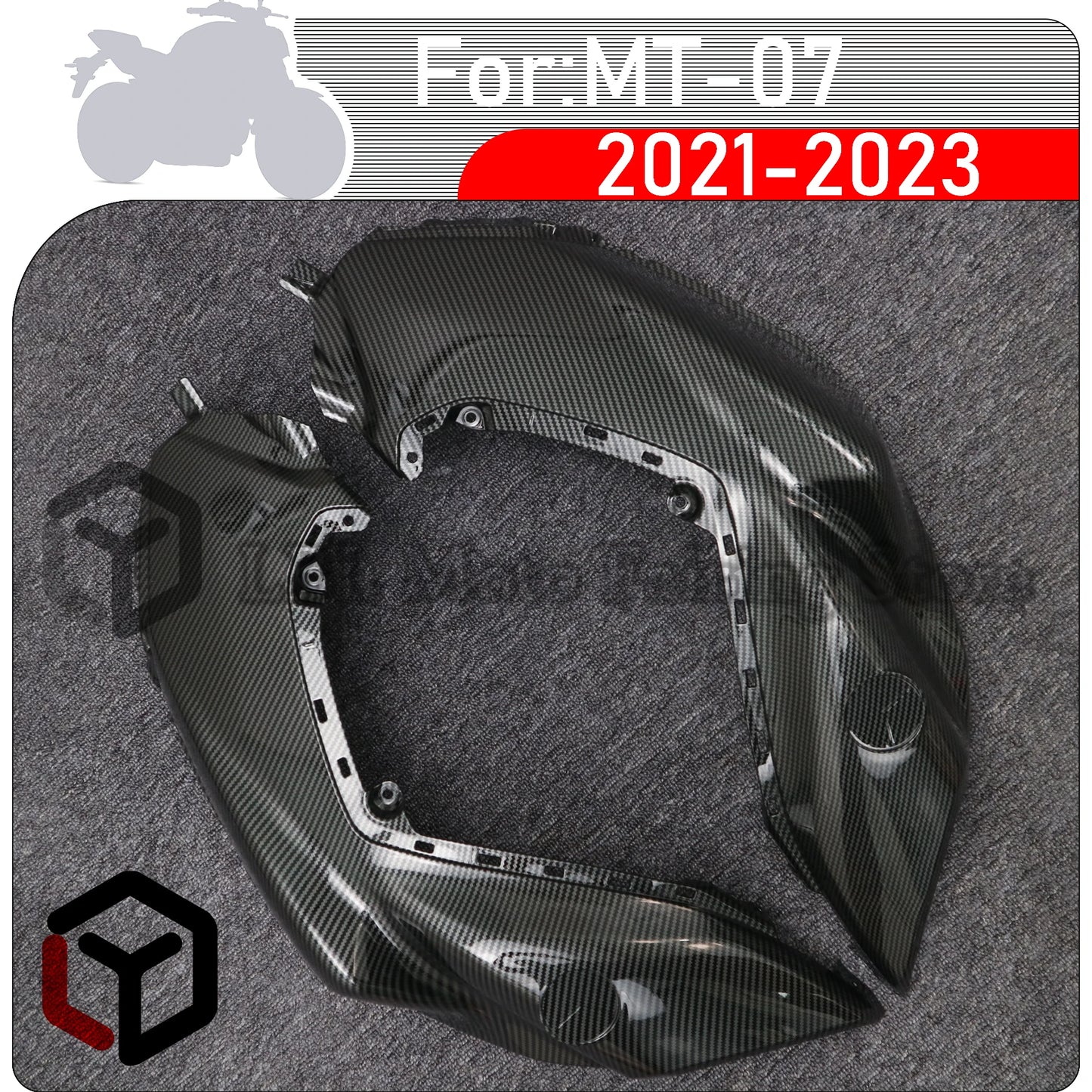 For YAMAHA MT07 MT-07 MT 07 2021 2022 2023 Gas Tank Side Fairings Air Intake Cover Fairing Panels Tank Cap Shell Protector Cowl