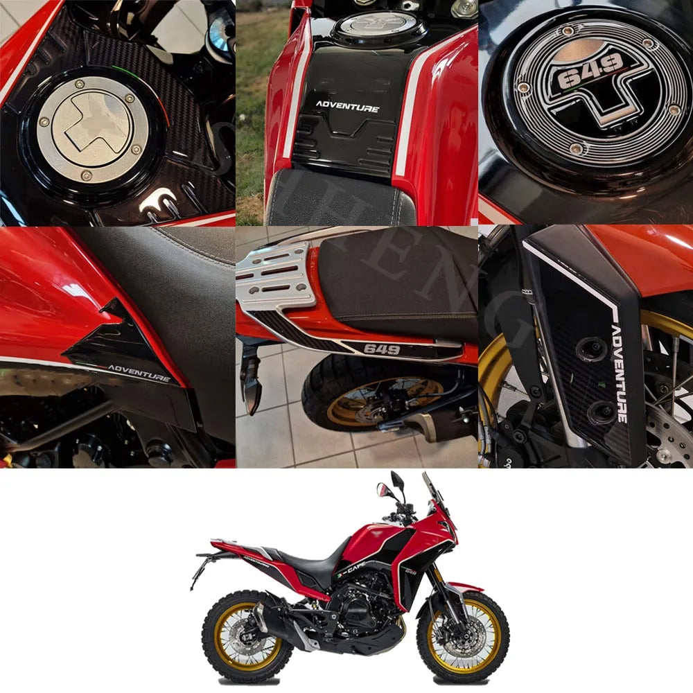 2023 X cape 650 Motorcycle Accessories 3D Epoxy Resin Sticker Protection Kit For Moto Morini X-CAPE 650 X cape 650 2022 2023