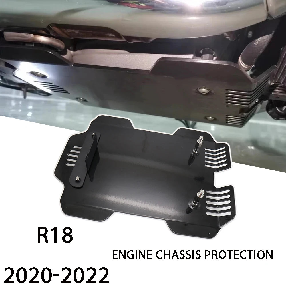 For BMW R18 R18B 2020-2022 Black Silver Motorcycle Chassis Engine Guard Cover Lower Bottom Skid Plate Splash Chassis Protection