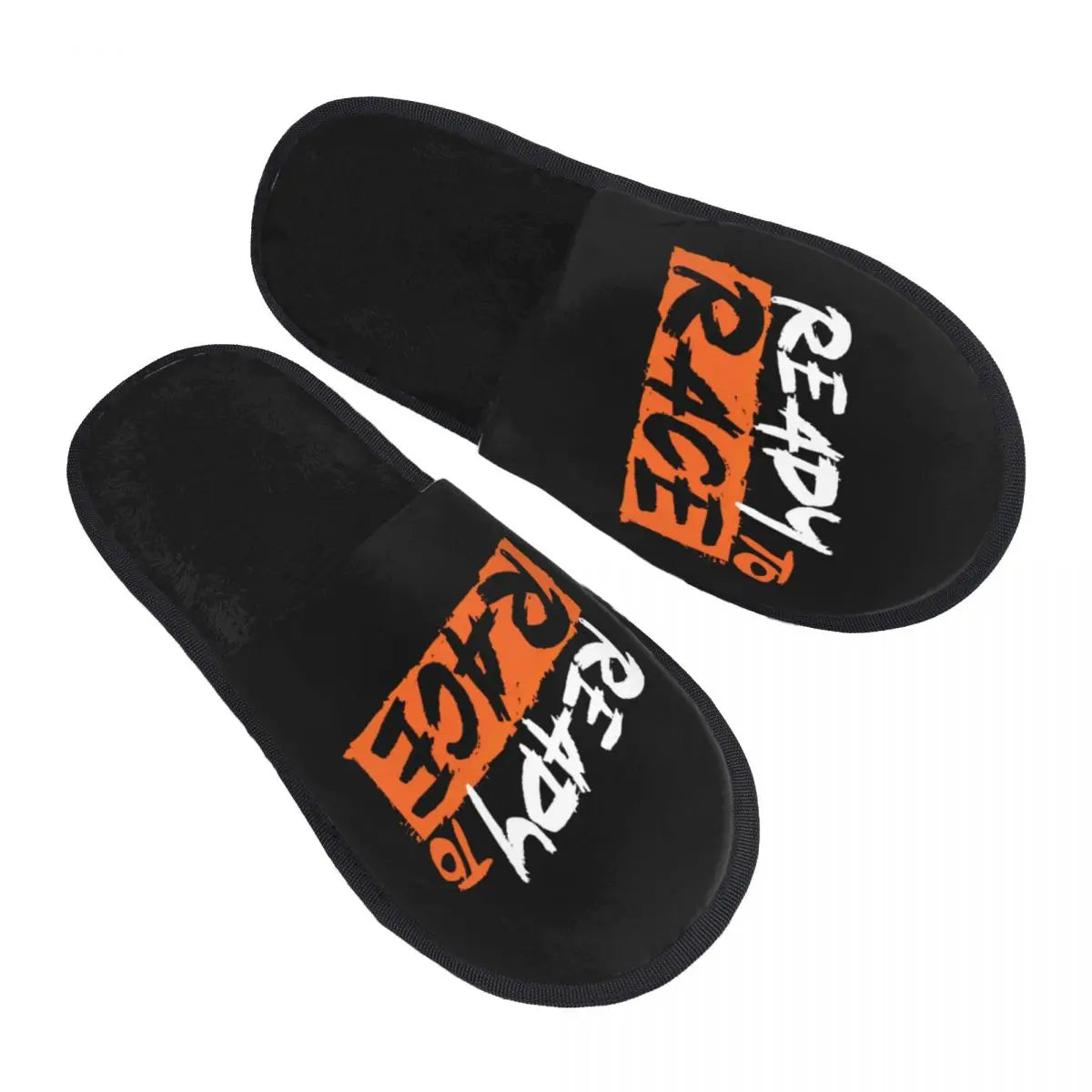 Custom Ready To Race Logo Memory Foam Slippers Women Cozy Warm Racing Sport Motorcycle Rider House Slippers