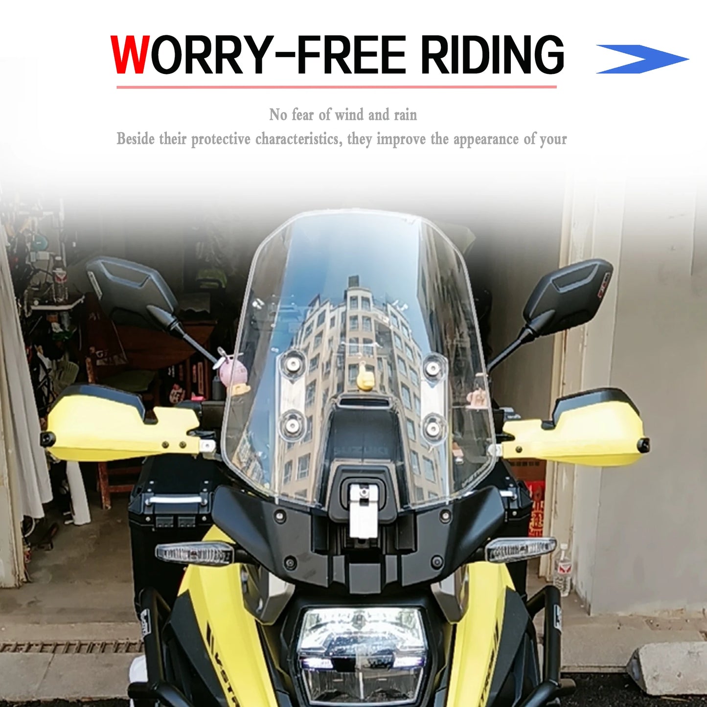 Motorcycle DL 650 VStrom new aluminum alloy Handguard Shield Hand Guard Protector Windshield For Suzuki V-Strom DL650 800 1050