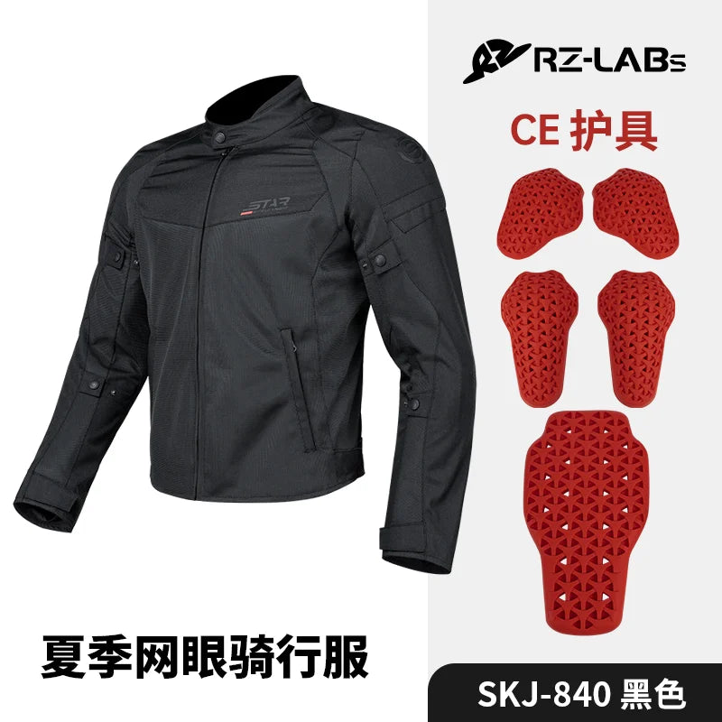 Men's Motorcycle Jacket Mesh Breathable Motorcycles Accessories Summer Jacket Biker Clothing Protective Jacket For Motorcyclist