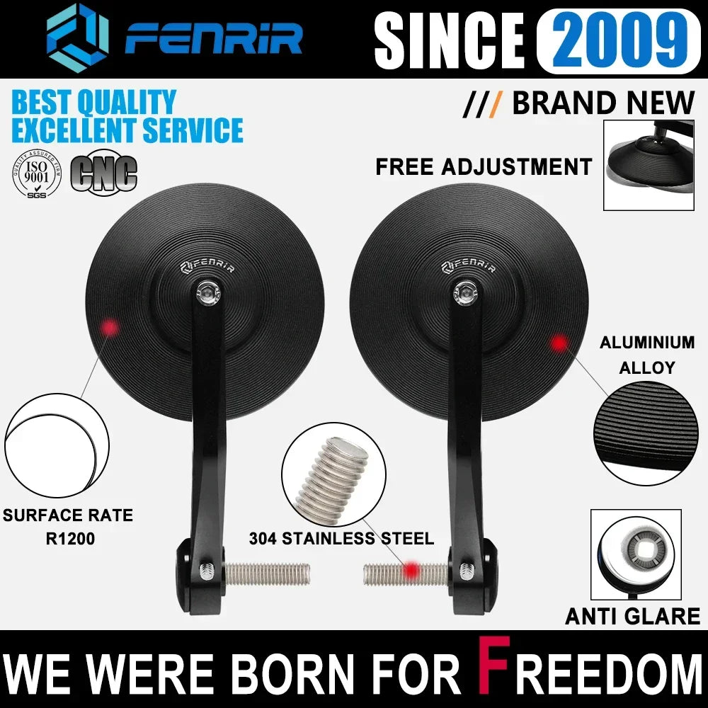 EMARK Motorcycle Bar End Mirror Handlebar for BMW RnineT R12nineT R18 R12 S1000R S1000RR R1200R R1250R F900R S1000XR F900XR