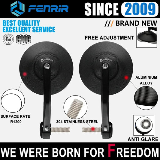 EMARK Motorcycle Bar End Mirror Handlebar for BMW RnineT R12nineT R18 R12 S1000R S1000RR R1200R R1250R F900R S1000XR F900XR