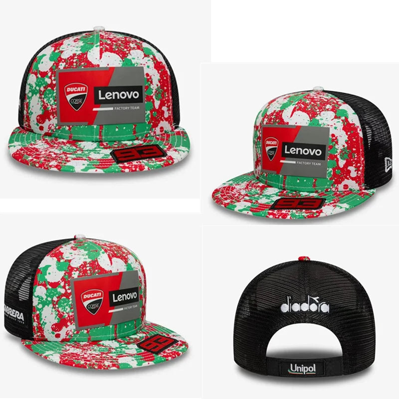 High Quality Hiphop Baseball Cap Adjustable Sport Casual Cap Outdoor Summer Men Women Leisure Breathable Cap For Ducati MOTOGP