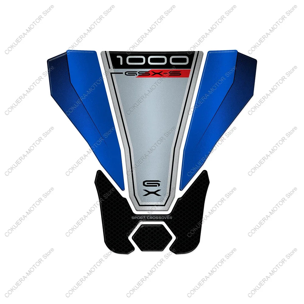 Tank Pad 3D Motorcycle Tank Stickers For GSX-S 1000 GX 2024 3D Gel Resin Protection Sticker Decals