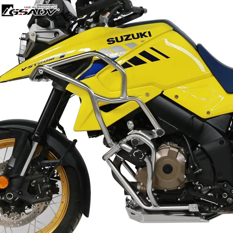 304 Stainless Steel Motorcycle Bumpers Crash Cage Frame Guard Fairing Protector Moto Modification for Suzuki V-Strom DL1050XT