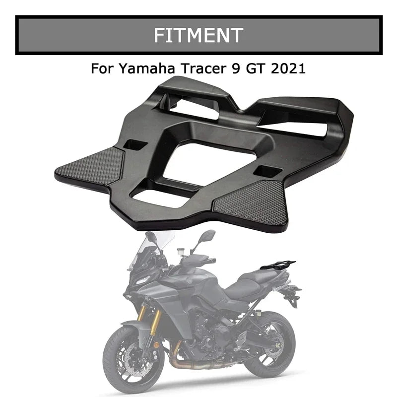 Motorcycle Rear Cargo Luggage Rack Extended Bar Carrier Top Box Bracket Plate for Yamaha Tracer 9 GT Accessories 2021-2023