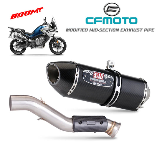 800mt ll System Exhaust For CF Moto 800MT Motorcycle Exhaust Muffler Escape Front Middle Link Pipe With DB Killer Exhaust